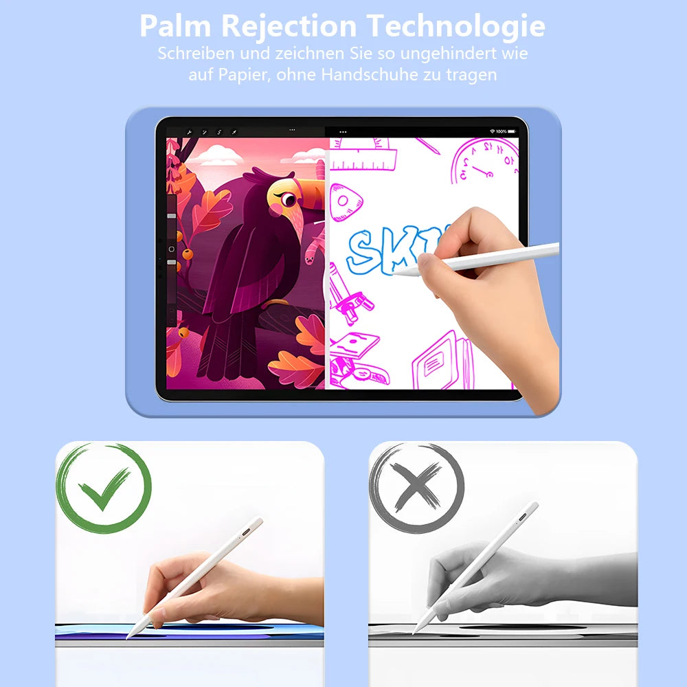 Stylus Pen for Apple Pencil - LED Power Indicators, Palm Rejection