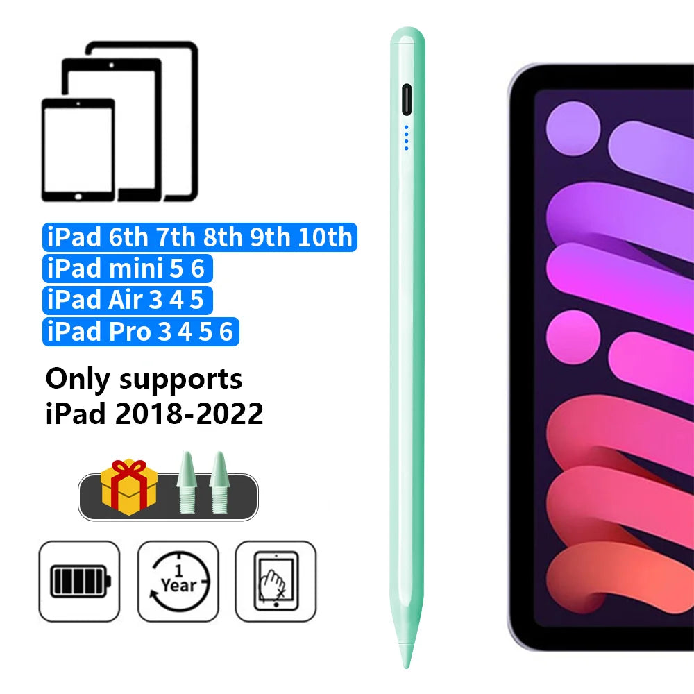 Stylus Pen for Apple Pencil - LED Power Indicators, Palm Rejection