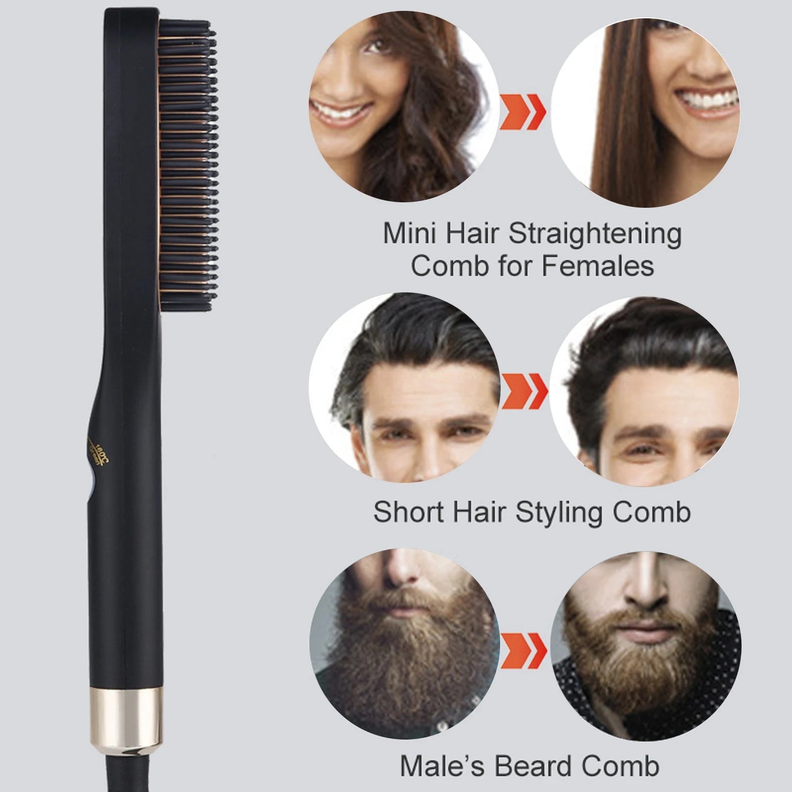 Electric Beard Straightening Comb | Multifunctional | Styling Tool for Men